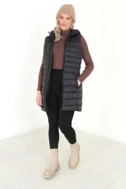 Brave Soul Coletes-Colete Acolchoado Com Capuz