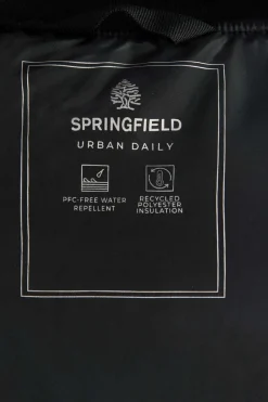 Springfield Colete Acolchoado Gola Bomber Preto Best