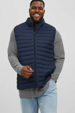 Jack & Jones PLUS Colete Acolchoado Poliester Reciclado Plus Marinho
