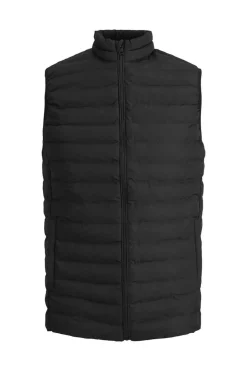 Jack & Jones PLUS Colete Acolchoado Poliester Reciclado Plus Preto Clearance