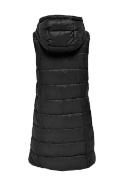 JDY Coletes-Colete Comprido Acolchoado Com Capuz