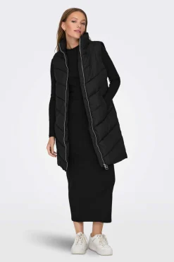 JDY Coletes-Colete Comprido Acolchoado