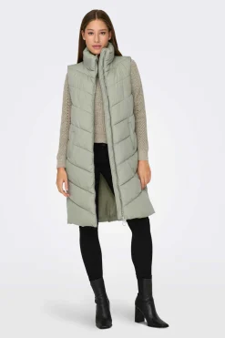 JDY Coletes-Colete Comprido Acolchoado