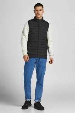 Jack & Jones Colete Puffer Preto Sale