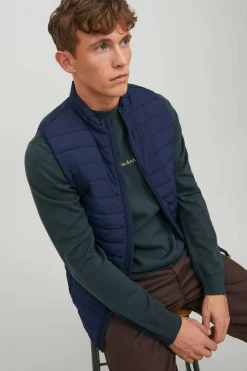 Jack & Jones Colete Puffer Marinho Hot