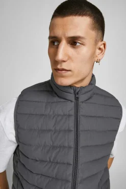 Jack & Jones Colete Puffer Cinza Claro Sale