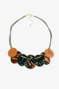 Vilanova Bijuteria-Collar Corto De Tela Con Colgantes