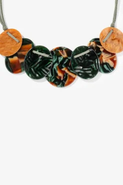 Vilanova Bijuteria-Collar Corto De Tela Con Colgantes
