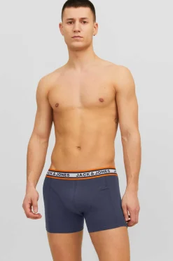 Jack & Jones Conjunto De 3 Boxers De Malha Marinho