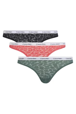 Calvin Klein Calcinhas-Conjunto De 3 Cuequinhas Classicas Modern Logo W/Lace