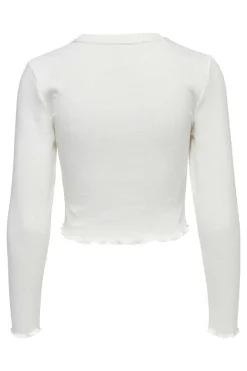 Only T-Shirts-Crop Top Canelado