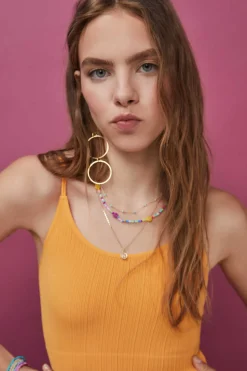 HI&BYE T-Shirts E Tops-Crop Top Decote V Sem Costuras Preto