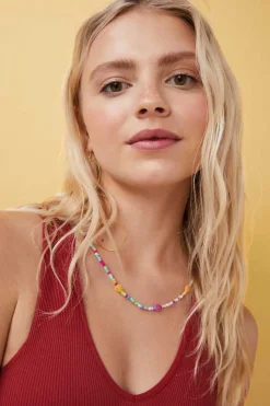 HI&BYE T-Shirts E Tops-Crop Top Decote V Sem Costuras Bordo