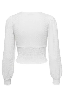 Only T-Shirts-Crop Top Manga Comprida