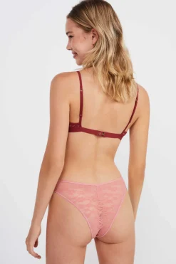 HI&BYE Roupa Interior-Cuequinha Brasileira Renda Franzida