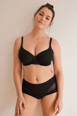 Women'secret Calcinhas-Cuequinha Semi Modeladora Alta Preta