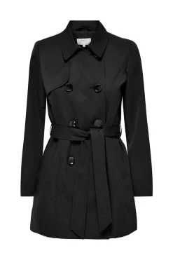 Only Sobretudos E Parkas-Gabardina Classica Algodao