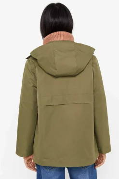 Cortefiel Sobretudos E Parkas-Gabardina Curta Com Veu