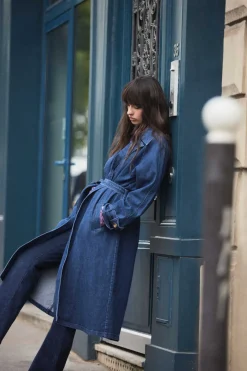 Slowlove Sobretudos E Parkas-Gabardine De Ganga