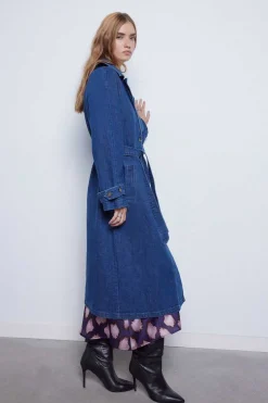 Slowlove Sobretudos E Parkas-Gabardine De Ganga