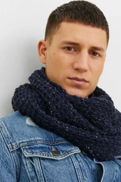 Jack & Jones Gola De Malha Marinho Online