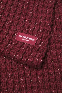 Jack & Jones Gola De Malha Vermelho Clearance