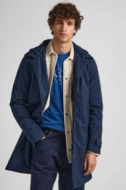 Pepe Jeans Impermeavel Marinho Hot