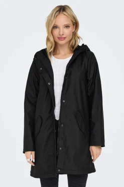 Only Sobretudos E Parkas-Impermeavel Comprido Com Capuz