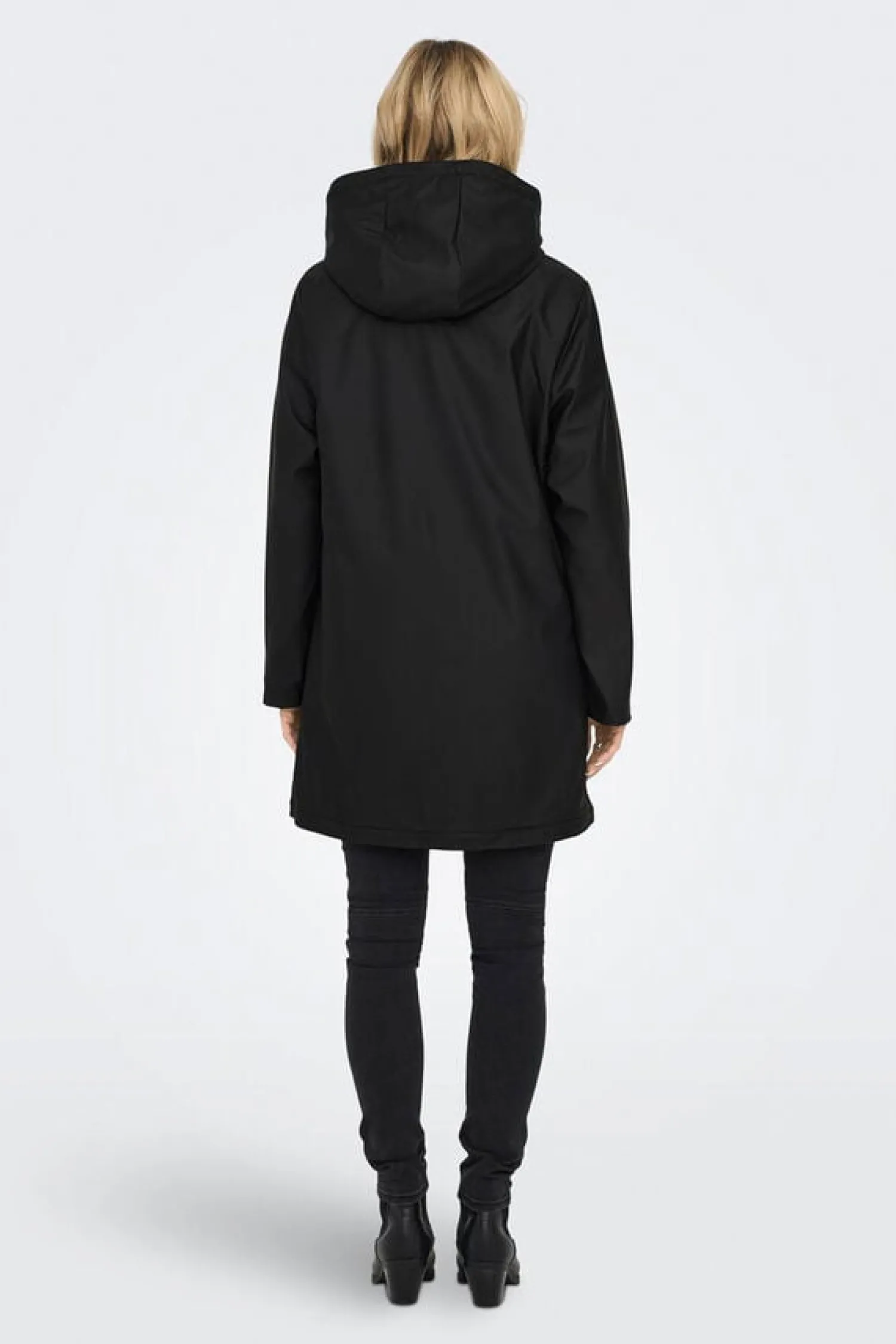 Only Sobretudos E Parkas-Impermeavel Comprido Com Capuz