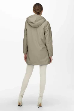 Only Sobretudos E Parkas-Impermeavel Comprido Com Capuz
