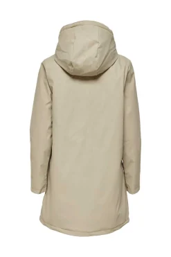 Only Sobretudos E Parkas-Impermeavel Comprido Com Capuz