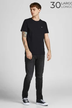 Jack & Jones Jeans Clark Black Denim Preto Outlet