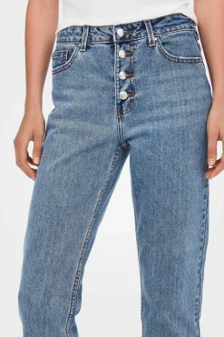 Only Calcas-Jeans De Corte Mom Fit 5 Bolsos