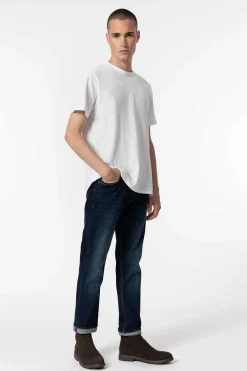 Tiffosi Jeans Leo Corte Comfort Com Cinto Azulado