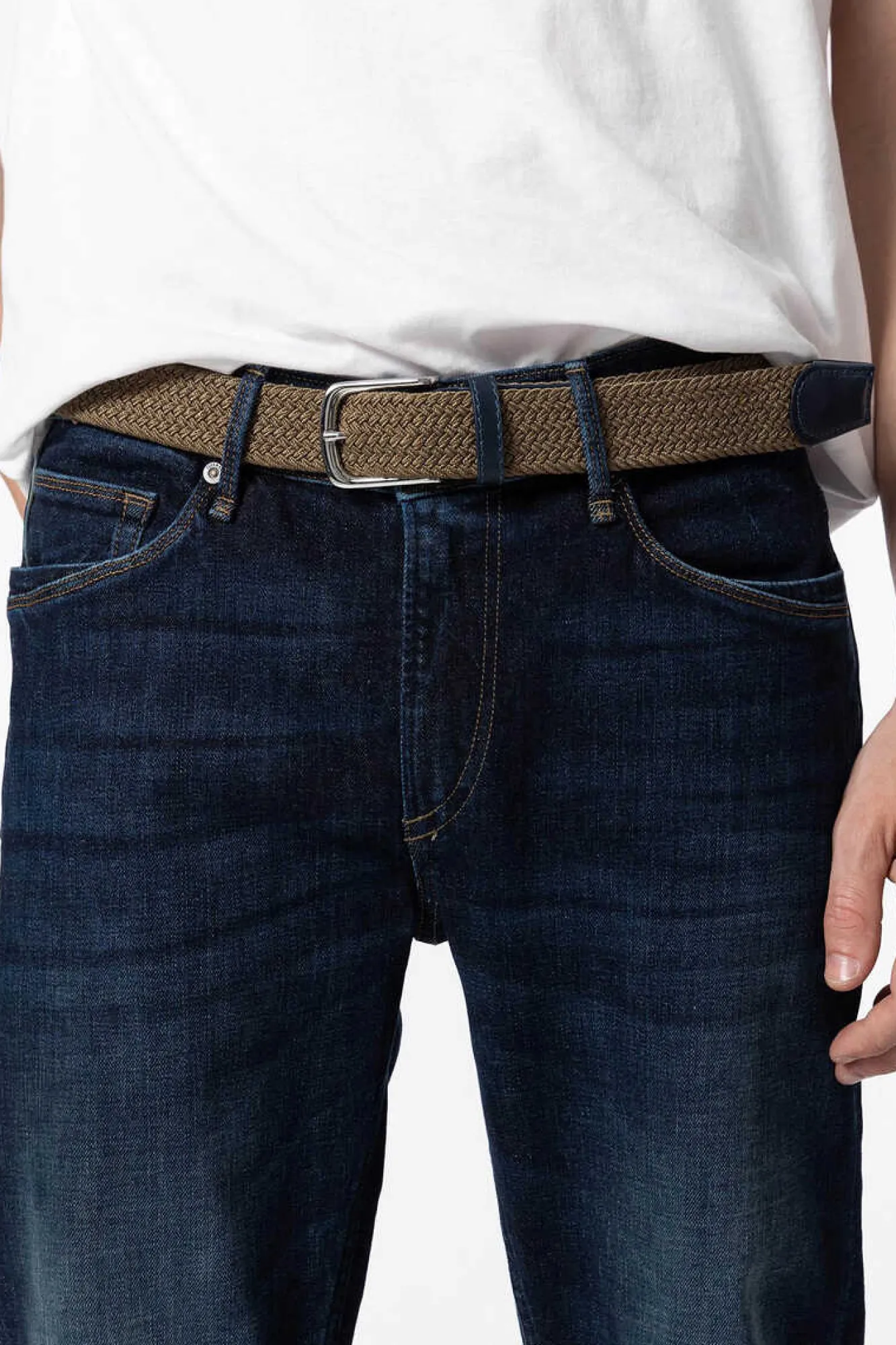 Tiffosi Jeans Leo Corte Comfort Com Cinto Azulado