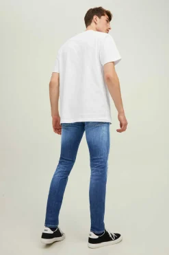 Jack & Jones Jeans Liam Rasgoes Azulado Outlet
