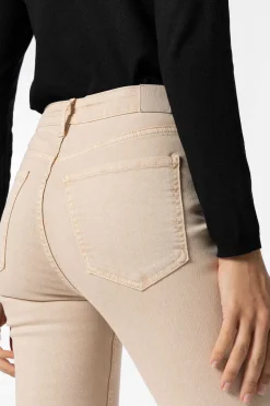 Tiffosi Calcas-Jeans Megan Cropped Flare Cintura Alta Metalica