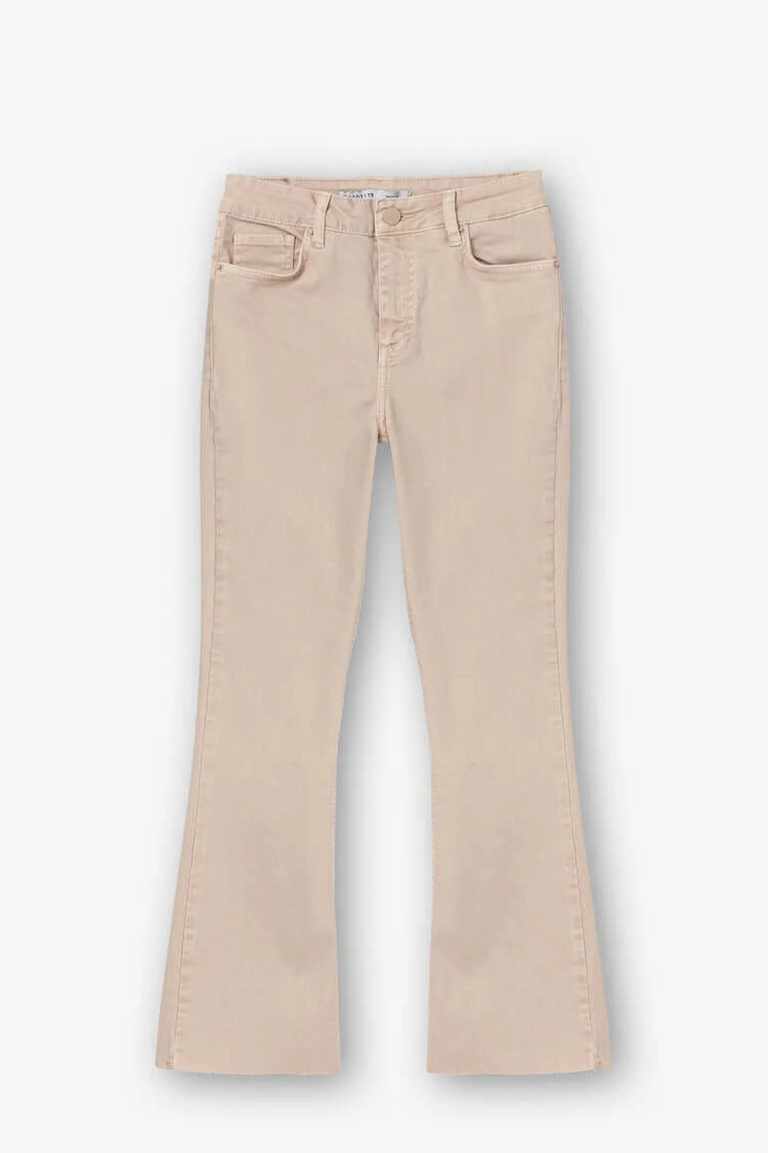 Tiffosi Calcas-Jeans Megan Cropped Flare Cintura Alta Metalica