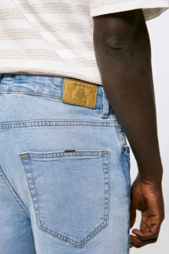 Springfield Jeans Regular Lavagem Clara Azul Indigo Outlet