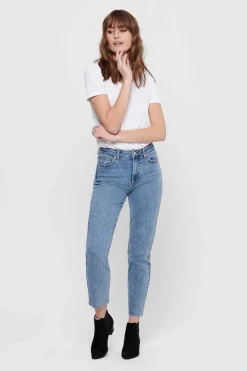 Only Jeans-Jeans Reto Tiro Alto