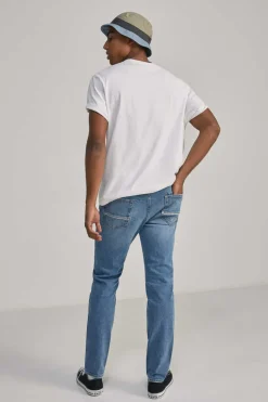 Springfield Jeans Slim Lavagem Media Azul Aco Online