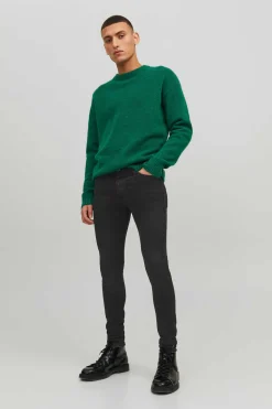 Jack & Jones Jeans Tom Spray On Fit Preto