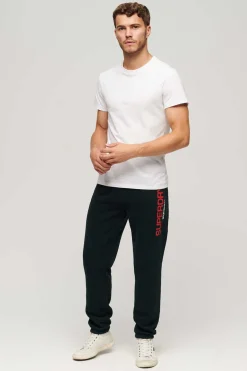 Superdry Joggers De Corte Afunilado Com Logotipo Sportswear Marinho Online