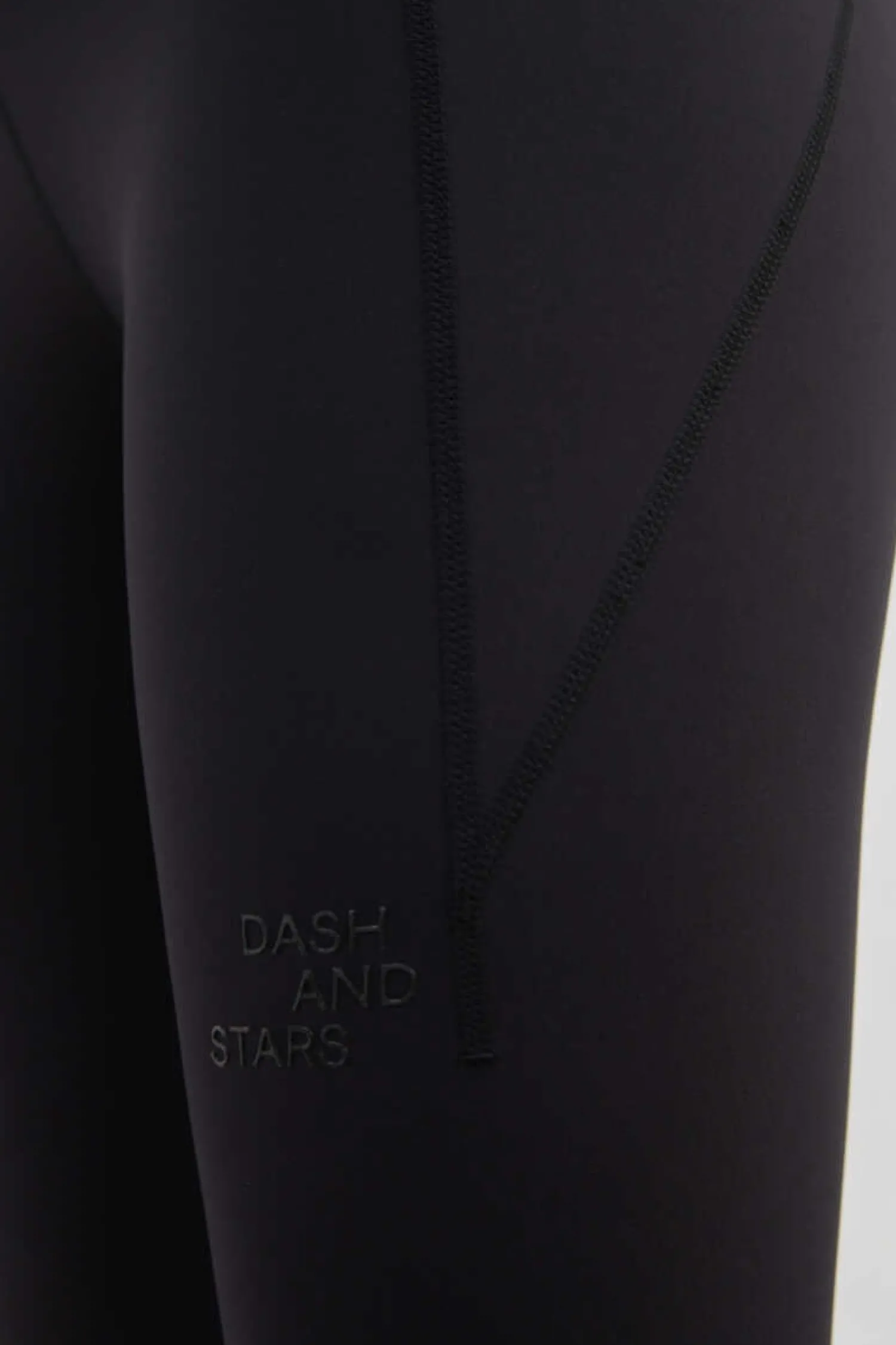 Dash and Stars Calcas-Legging Medio Negro 4D Stretch
