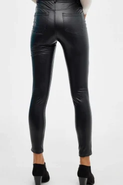 Inside Calcas-Leggings Cintura Alta Efeito Pele