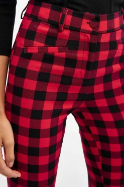 Inside Calcas-Leggings Cintura Subida Quadrados