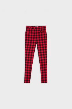 Inside Calcas-Leggings Cintura Subida Quadrados