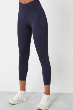 Dash and Stars Calcas-Leggings Crop Cintura Cruzada 4D Stretch