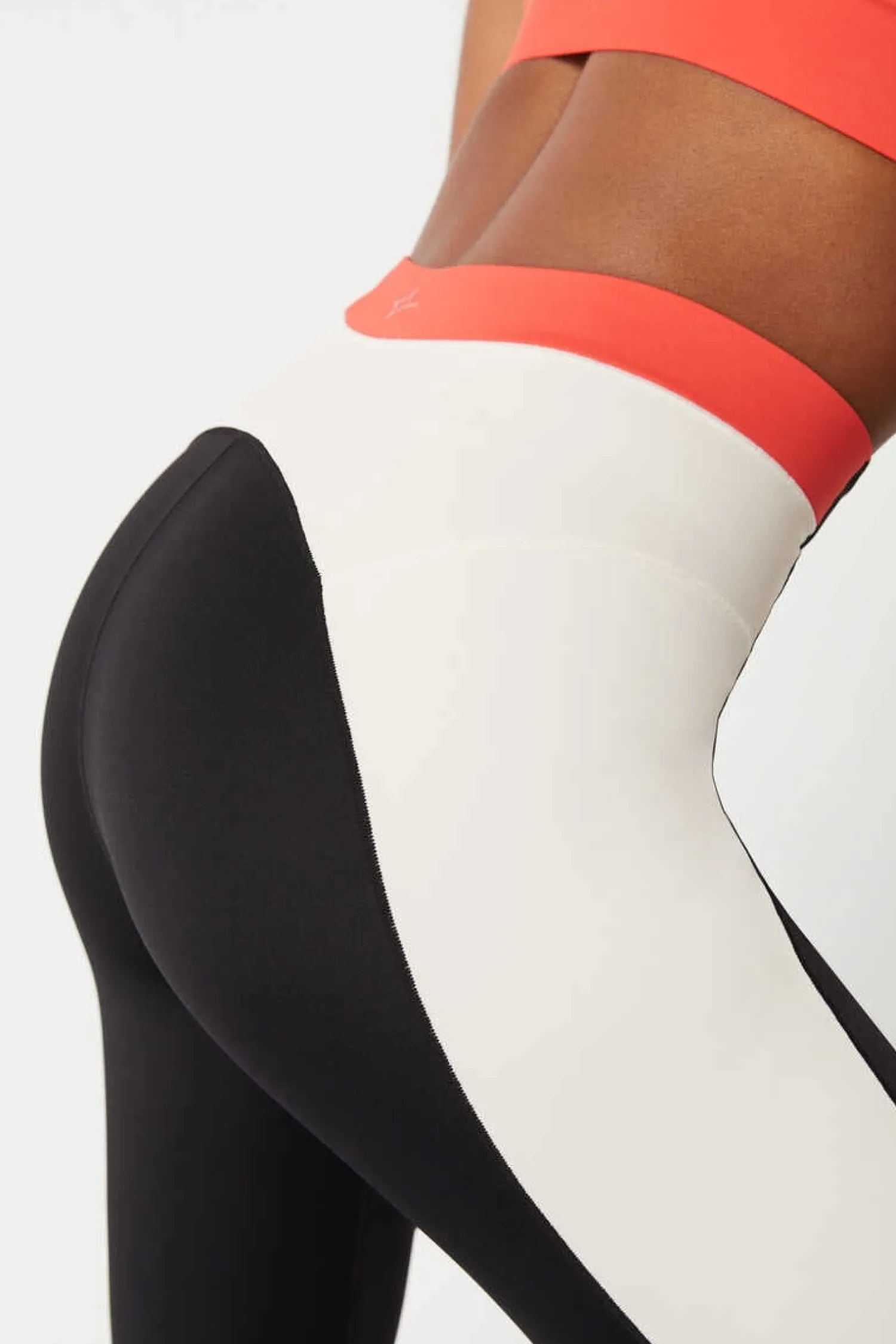 Dash and Stars Calcas-Leggings Crop Color Block 4D Stretch