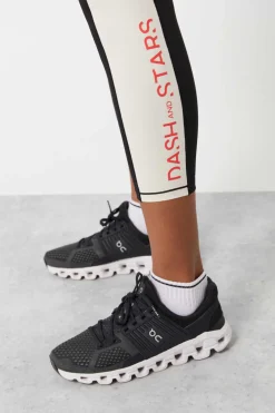 Dash and Stars Calcas-Leggings Crop Color Block 4D Stretch